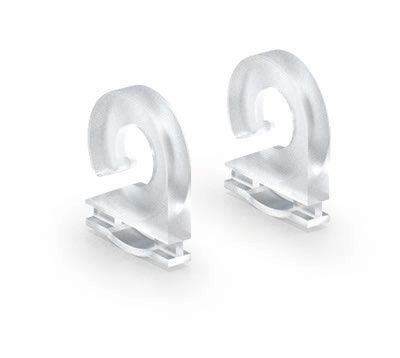 Snapgraphics Grippers - Oval Banner Hanger 24 - Silver
