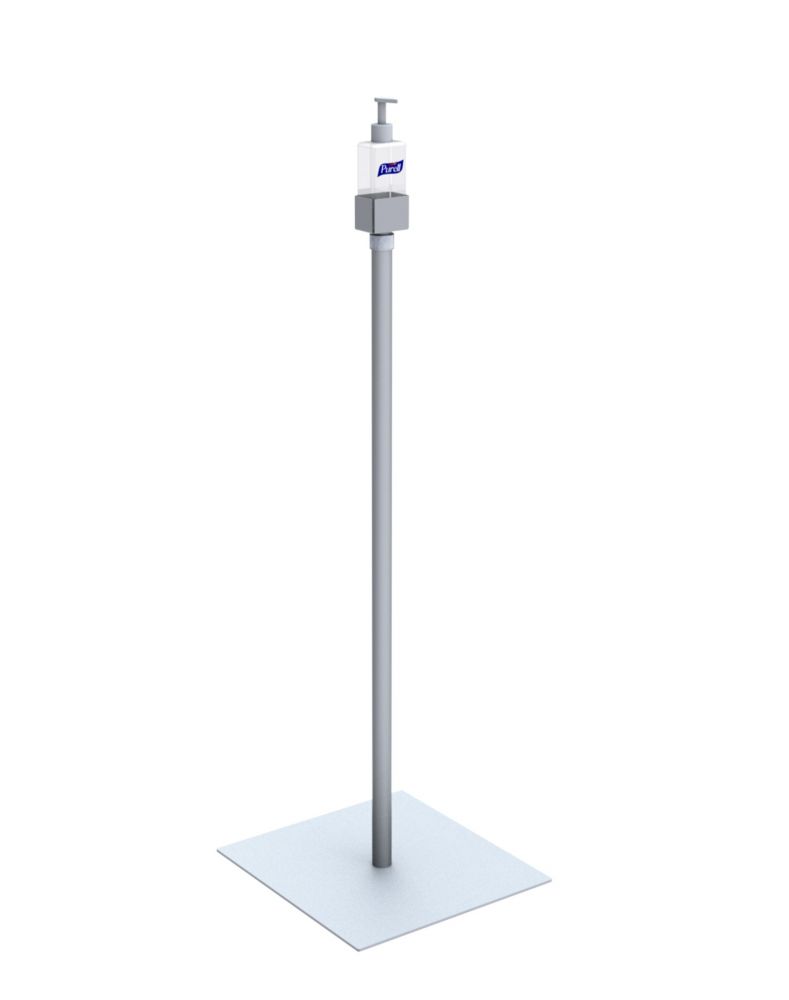 Testrite Visual Hand Sanitizer Manual Pump Dispenser Stands And Mounts 3826