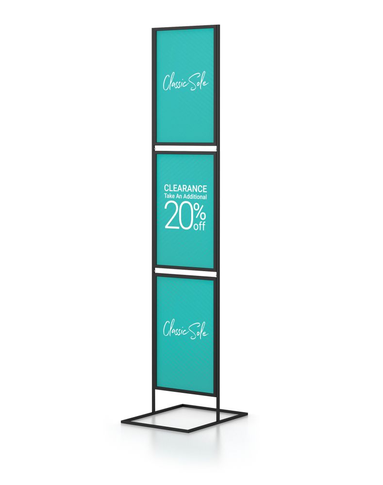 Convex Poster Sign Holder  Floor Standing Signs 22x28